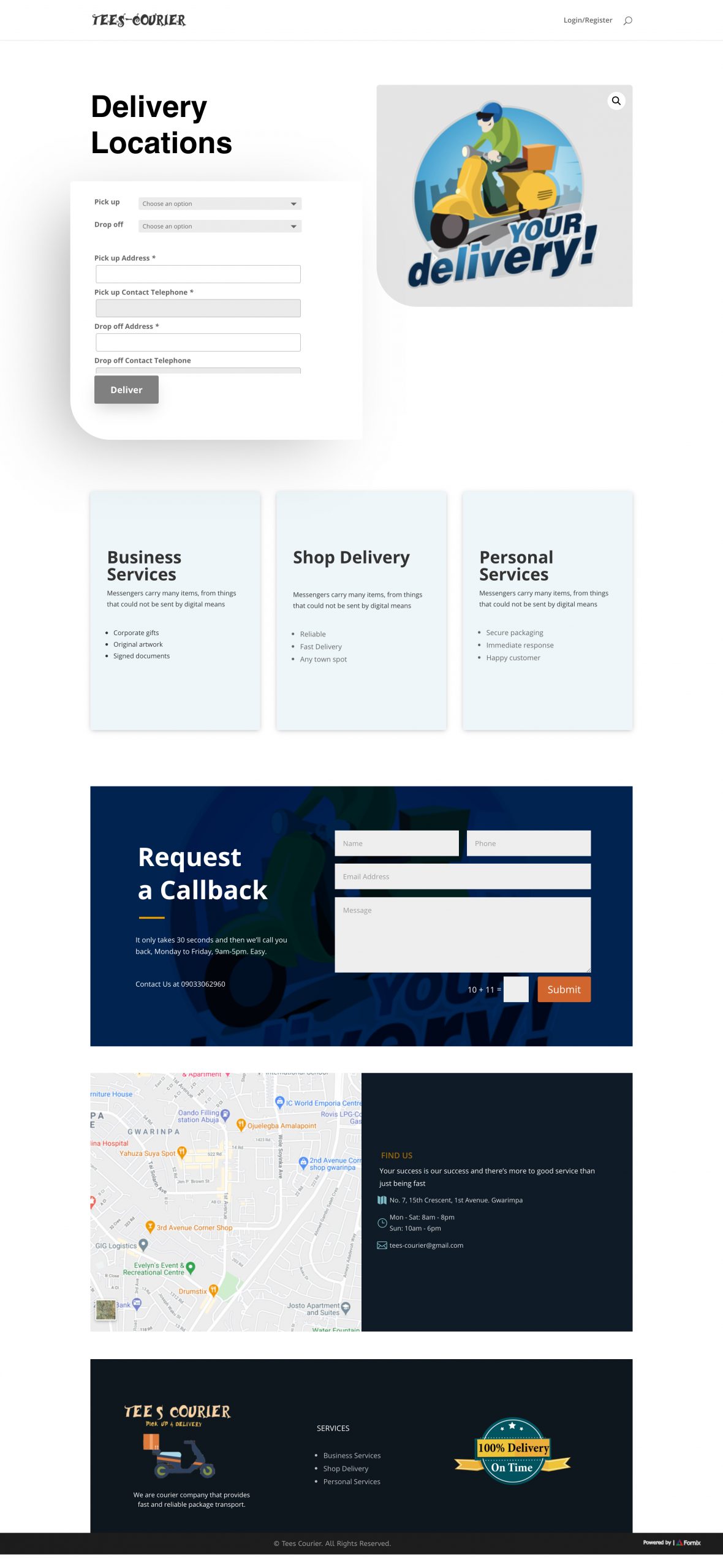 Tees Courier - Fornix Technologies Limited